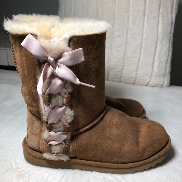 UGG Kids' Pala Boots Chestnut/Pink - Picture 5 of 8